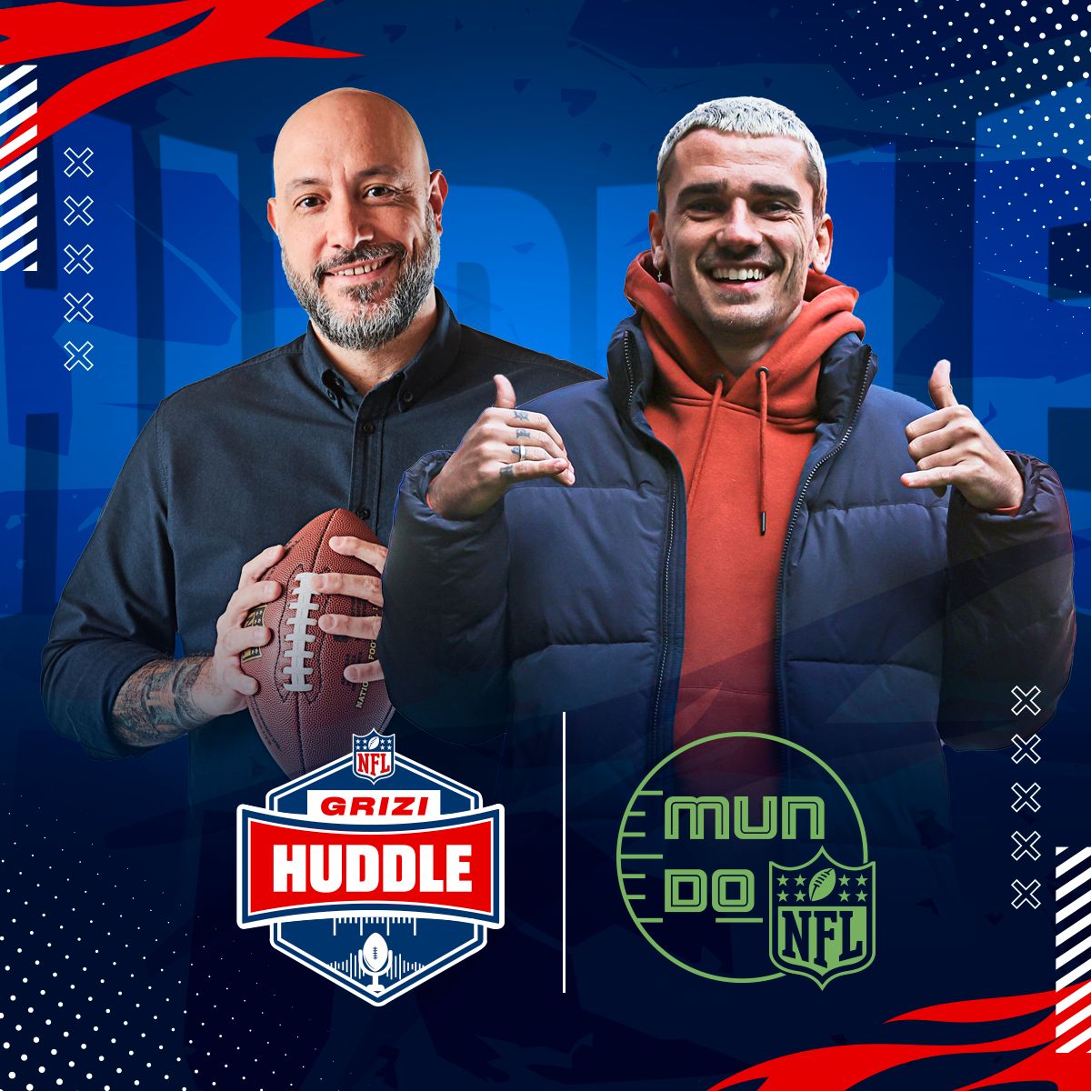 Grizi Huddle, el programa de Rubén Ibeas y Griezmann (Cedida)
