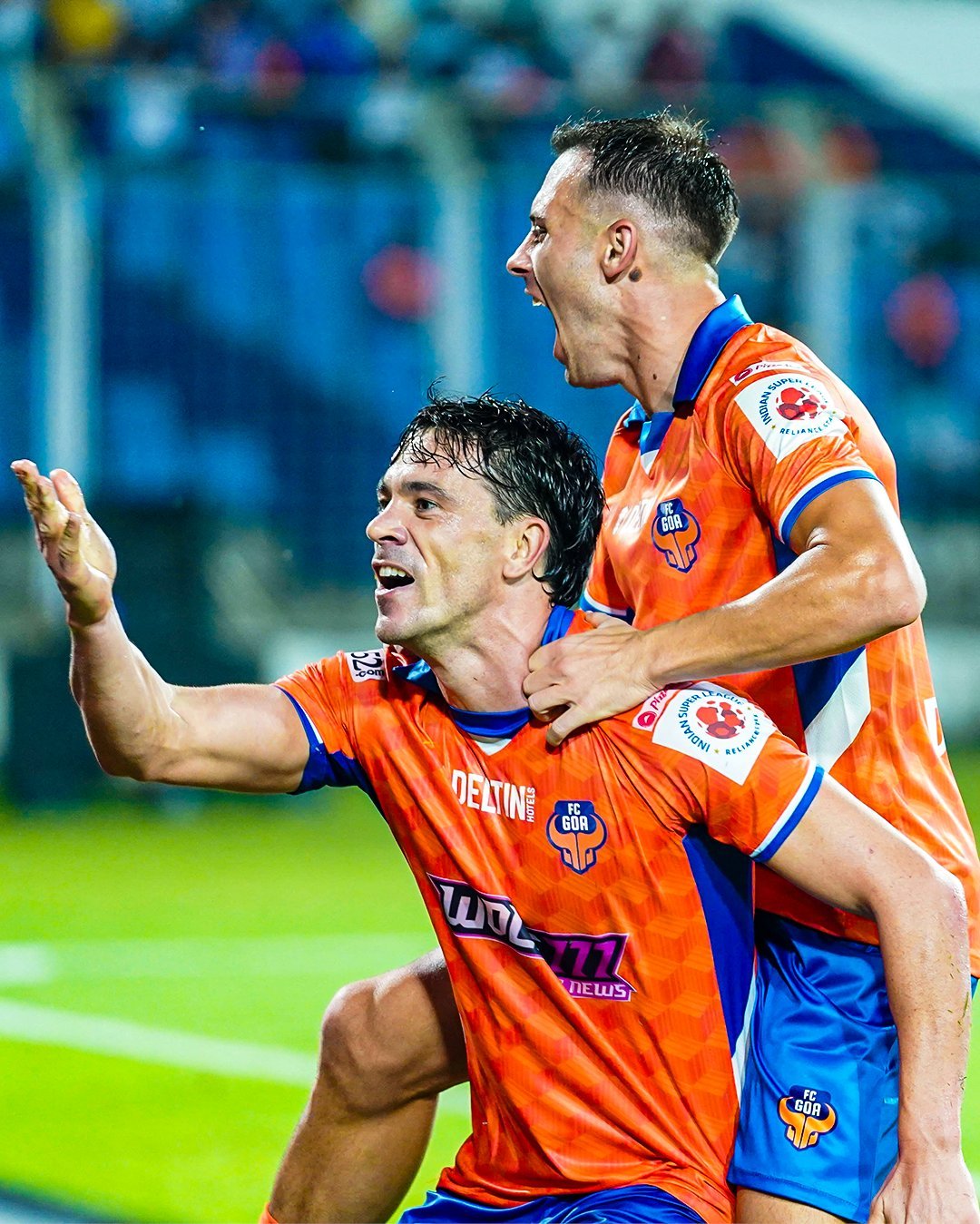 Guarrotxena tras marcar (@IndSuperLeague)