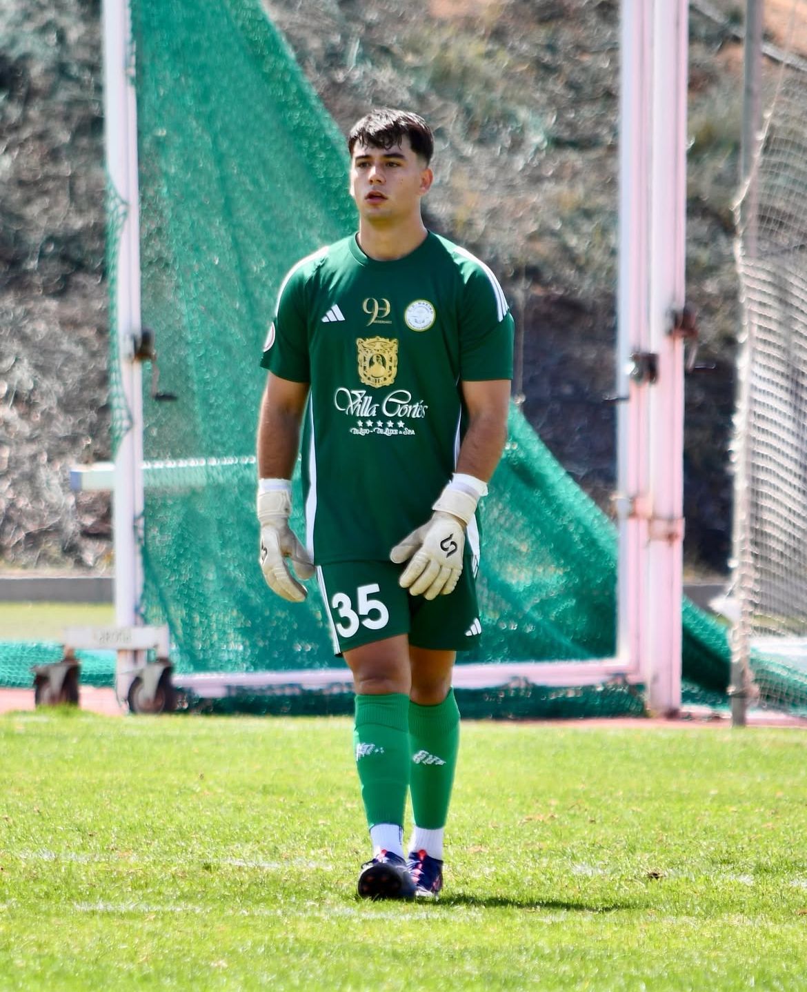Guillermo Hernández durante un partido del Marino (CEDIDA)