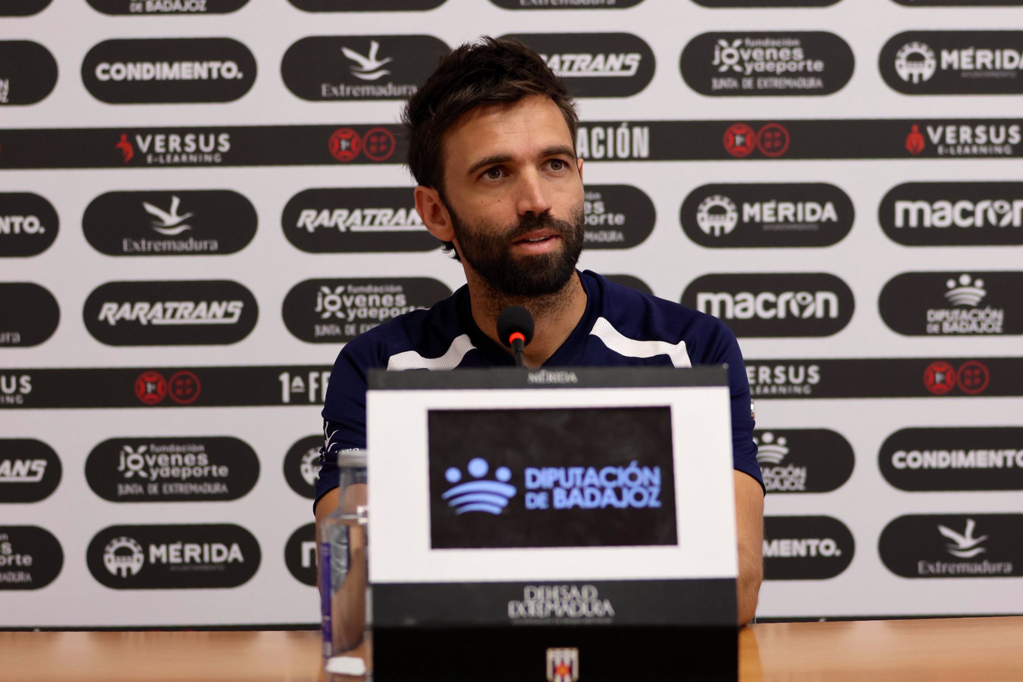 Fran Beltrán en sala de prensa (AD MÉRIDA)