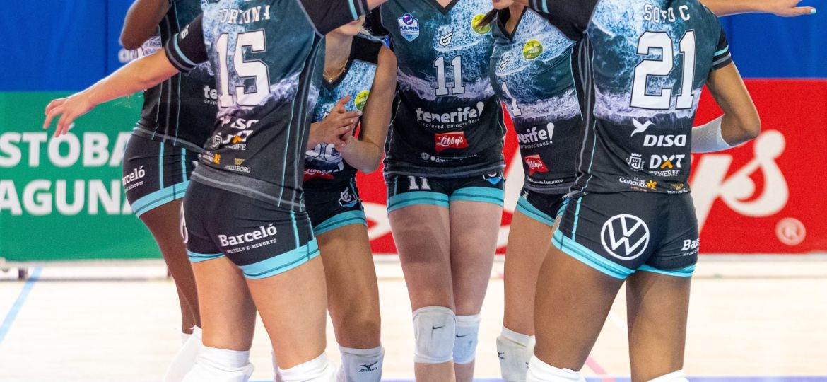 Las jugadoras laguneras en el Pablos Abril (CEDIDA)