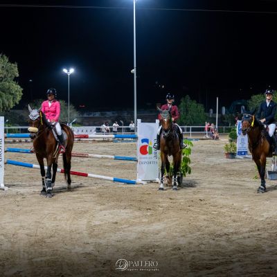 Las ganadoras en la prueba de 1