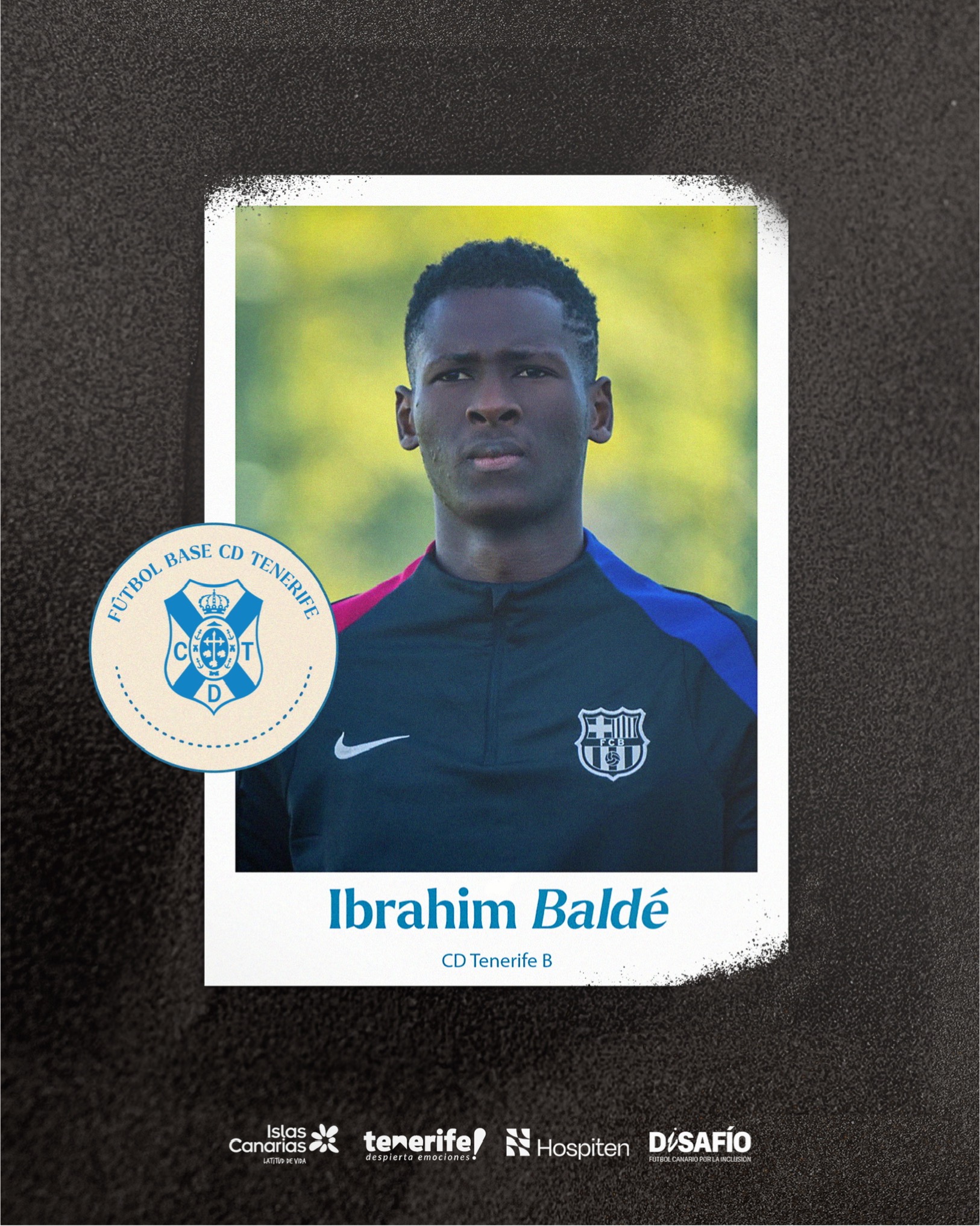 Ibrahim Baldé, nuevo jugador blanquiazul (@CdtCantera)