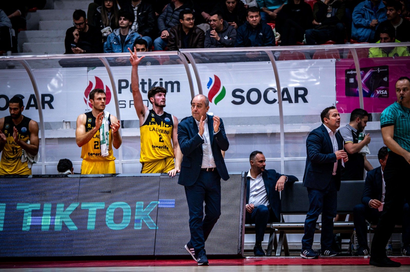 Vidorreta en la victoria ante el Petkim Spor (BCL).