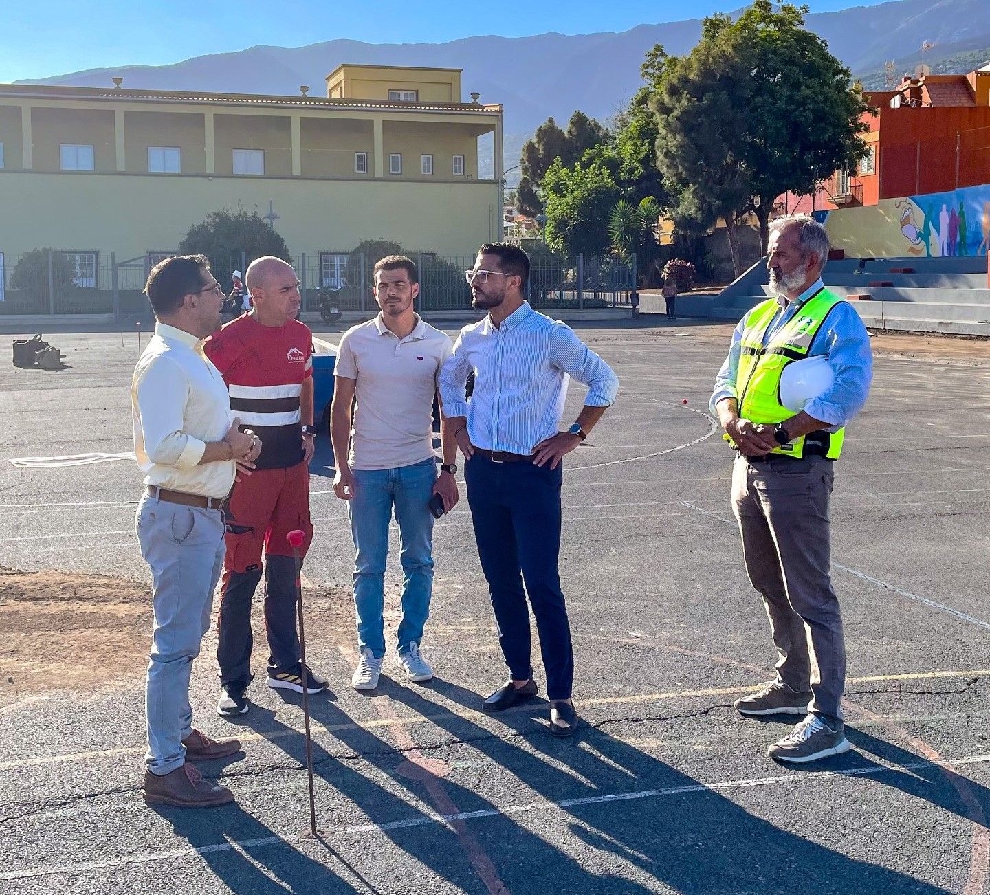 Imagen de la visita a la obra (LOS REALEJOS)