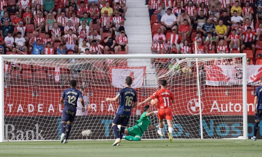 Imagen del 1-0 en el Almería - Tenerife (La Liga)
