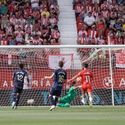 Imagen del 1-0 en el Almería - Tenerife (La Liga)