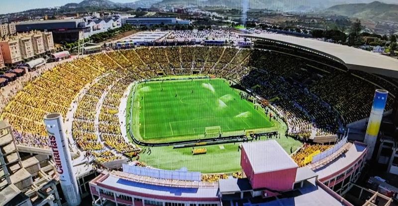 Imagen del Estadio de GRan Canaria en el Las Palmas- Real Madrid (MOVISTAR)