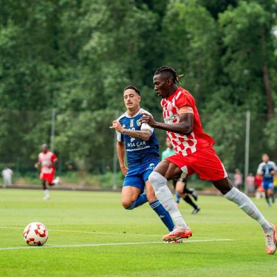 Imagen del partido entre gironís y grancanarios (@udsanfer)
