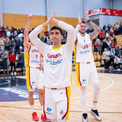 Jaime Fernández en el partido contra Dinamarca (FEB)