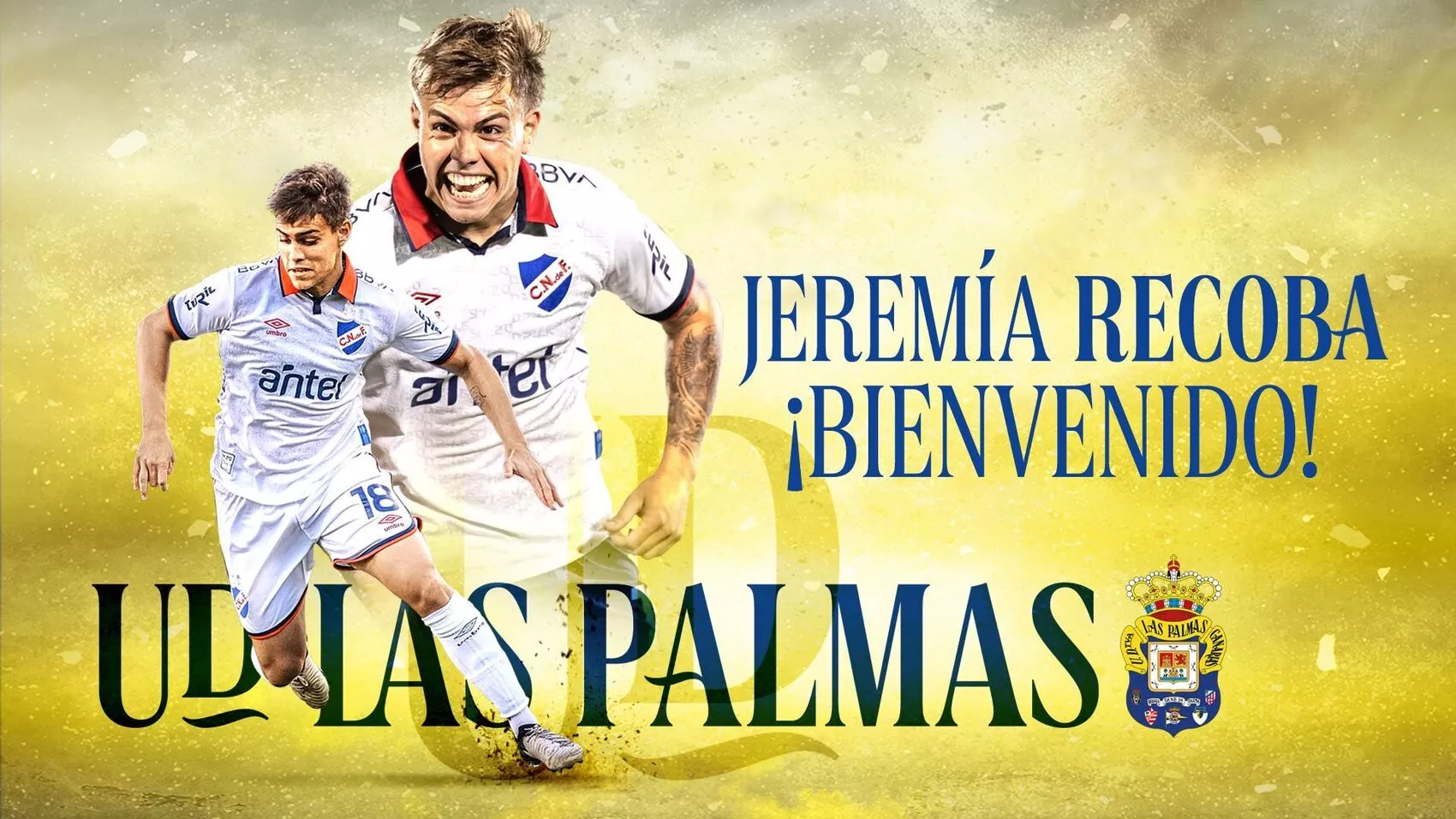 Jeremía Recoba, nuevo jugador amarillo (UD Las Palmas)