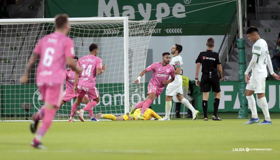 Jeremy Mellot tras marcar su gol al Elche (LA LIGA)
