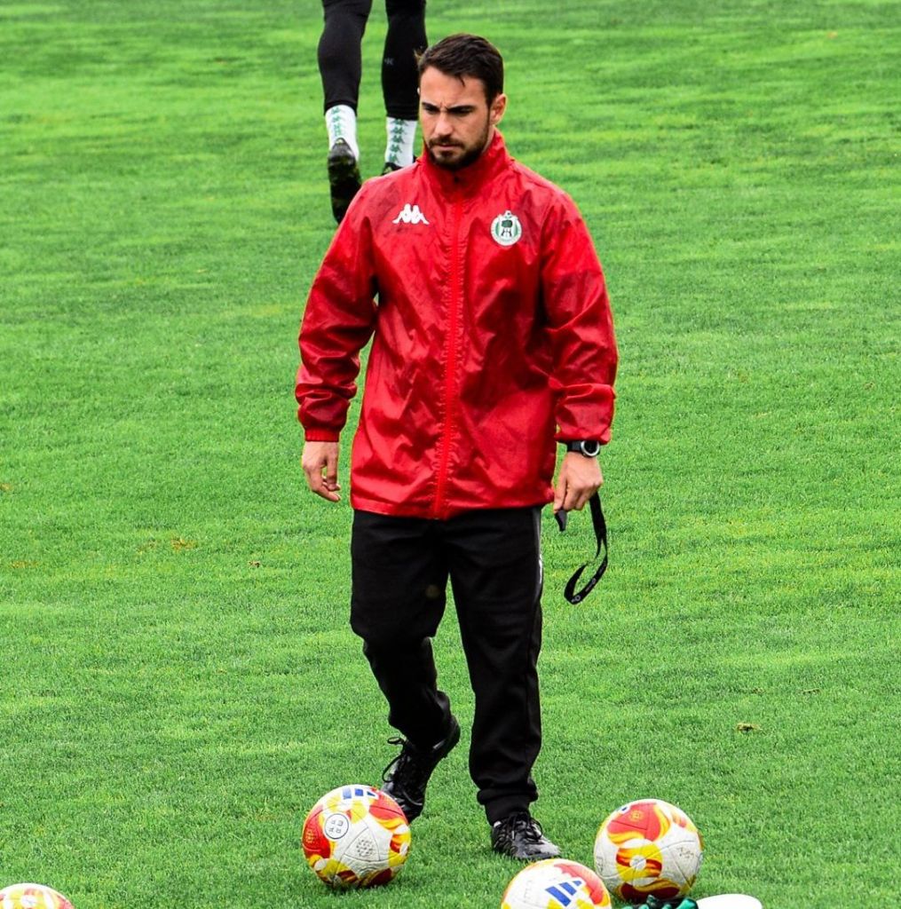 Jesús Arribas durante un entrenamiento (CD Arenteiro)