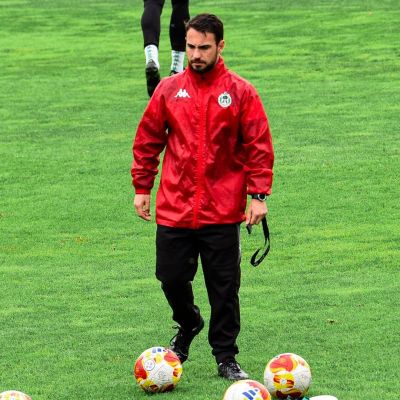 Jesús Arribas durante un entrenamiento (CD Arenteiro)