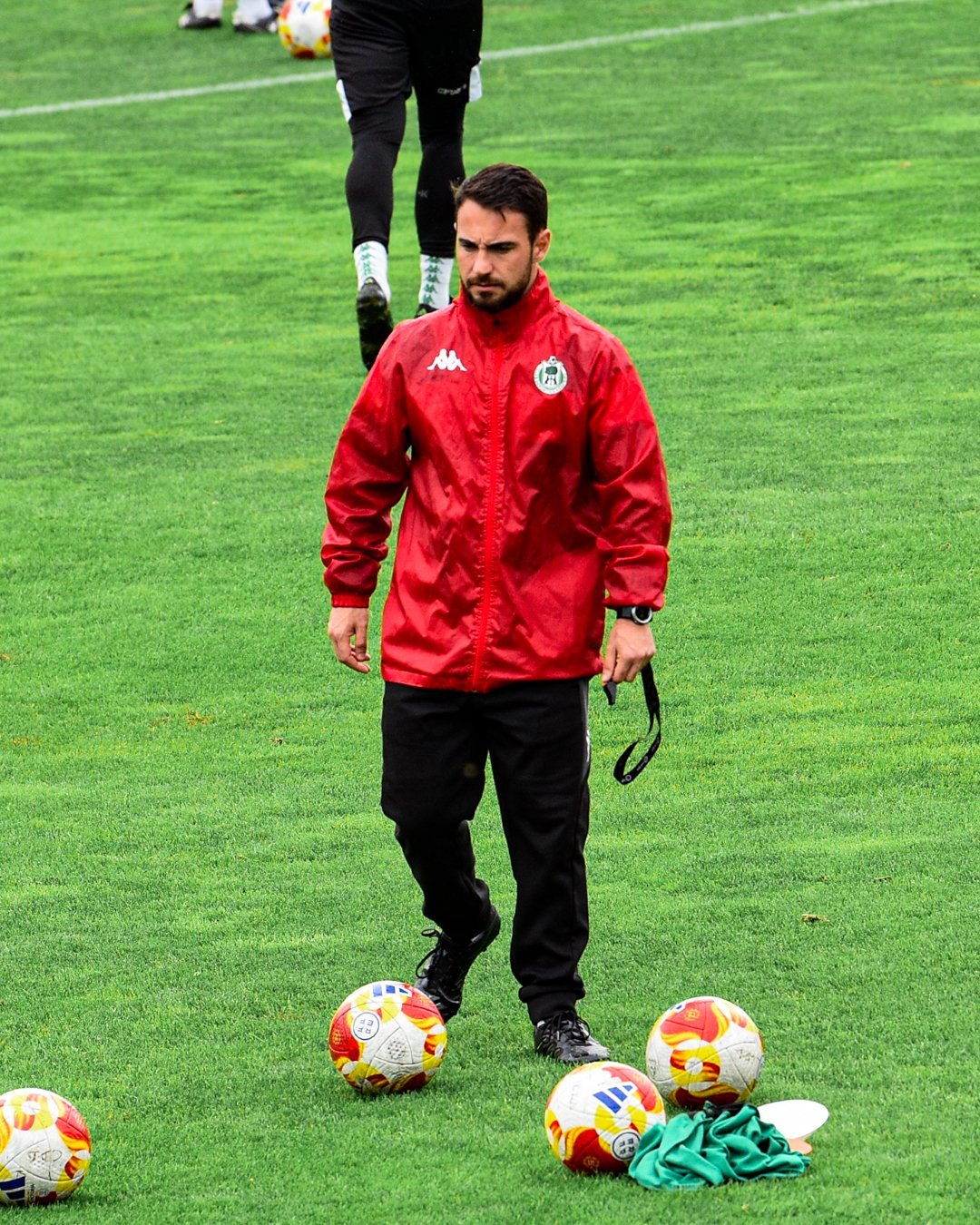 Jesús Arribas durante un entrenamiento (CD Arenteiro)