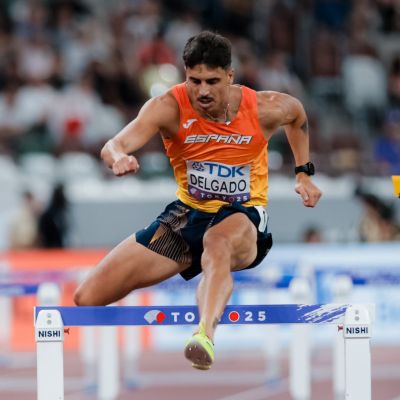 Jesús David Delgado con la selección española (ATLETISMORFEA)