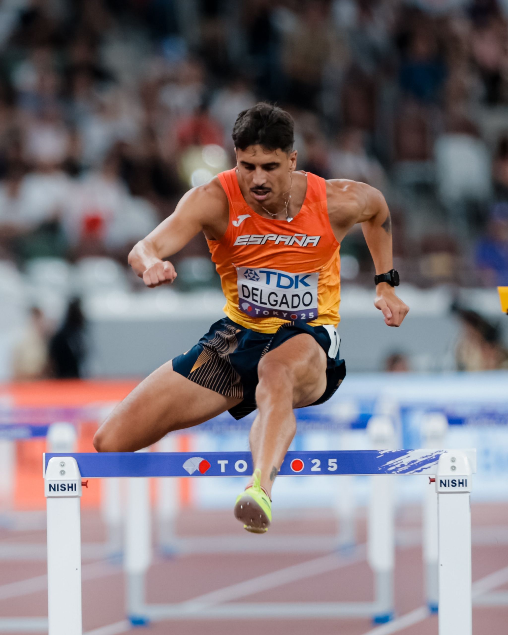 Jesús David Delgado con la selección española (ATLETISMORFEA)