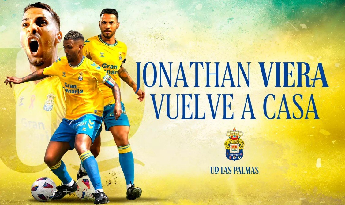 Jonathan Viera, de amarilla en la temporada 25-26 (UD Las Palmas)