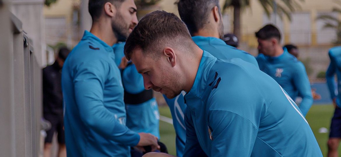 José Amo en el entrenamiento del jueves (@CDTOficial)