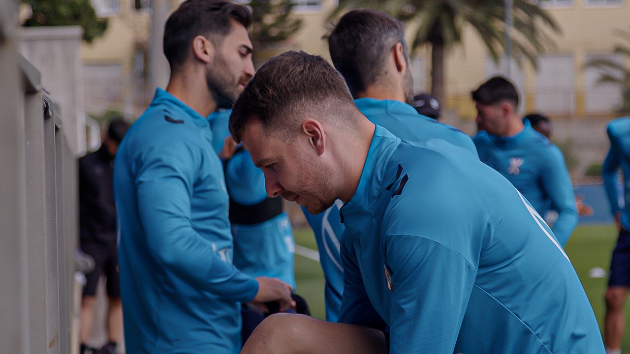 José Amo en el entrenamiento del jueves (@CDTOficial)