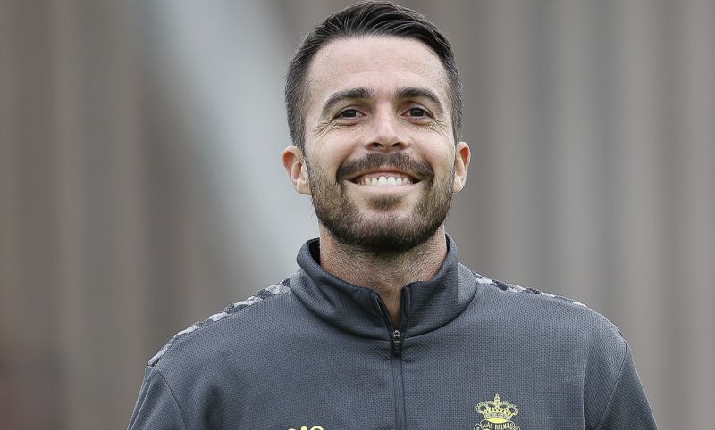 Kirian Rodríguez en un entrenamiento (UDLP.ES /TINTAAMARILLA.ES)