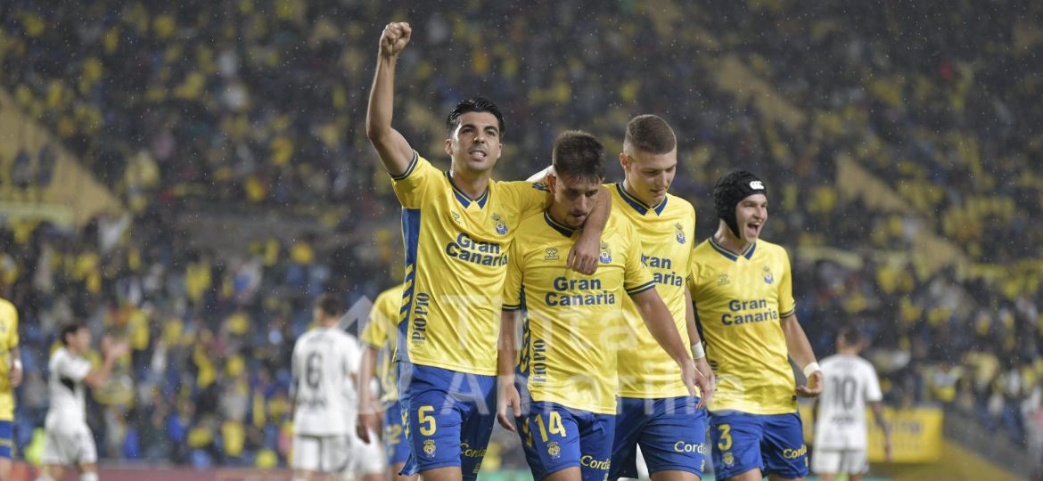 La celebración del 1-0 al Albacete