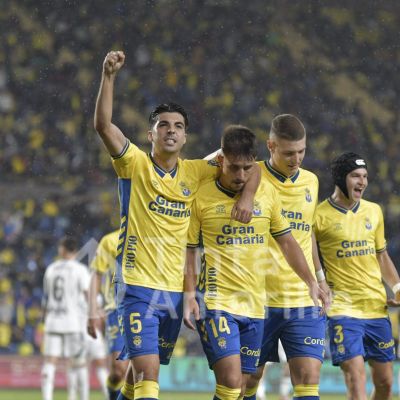 La celebración del 1-0 al Albacete