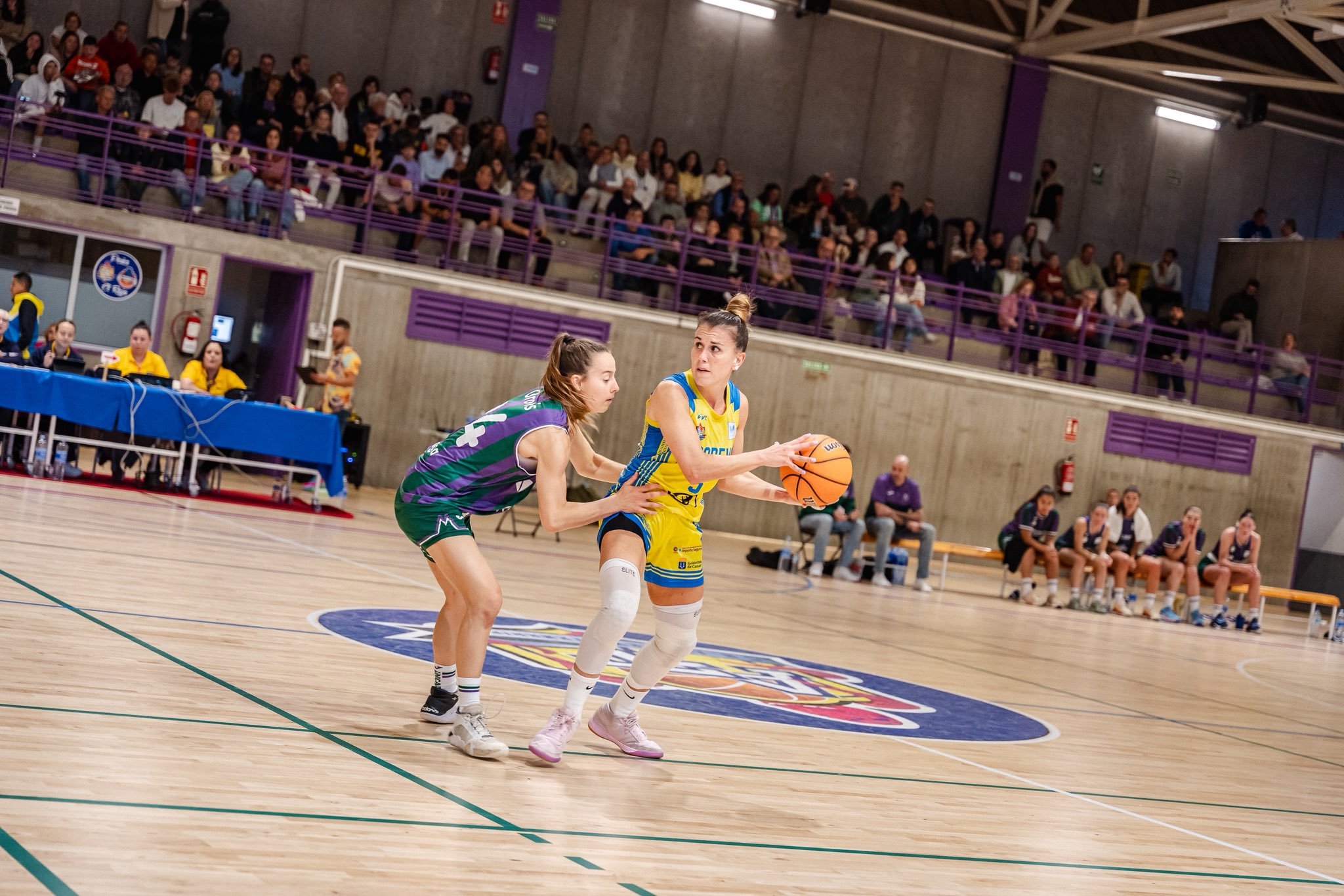 Lance del choque entre el Adareva y el Unicaja (@CBADAREVA)