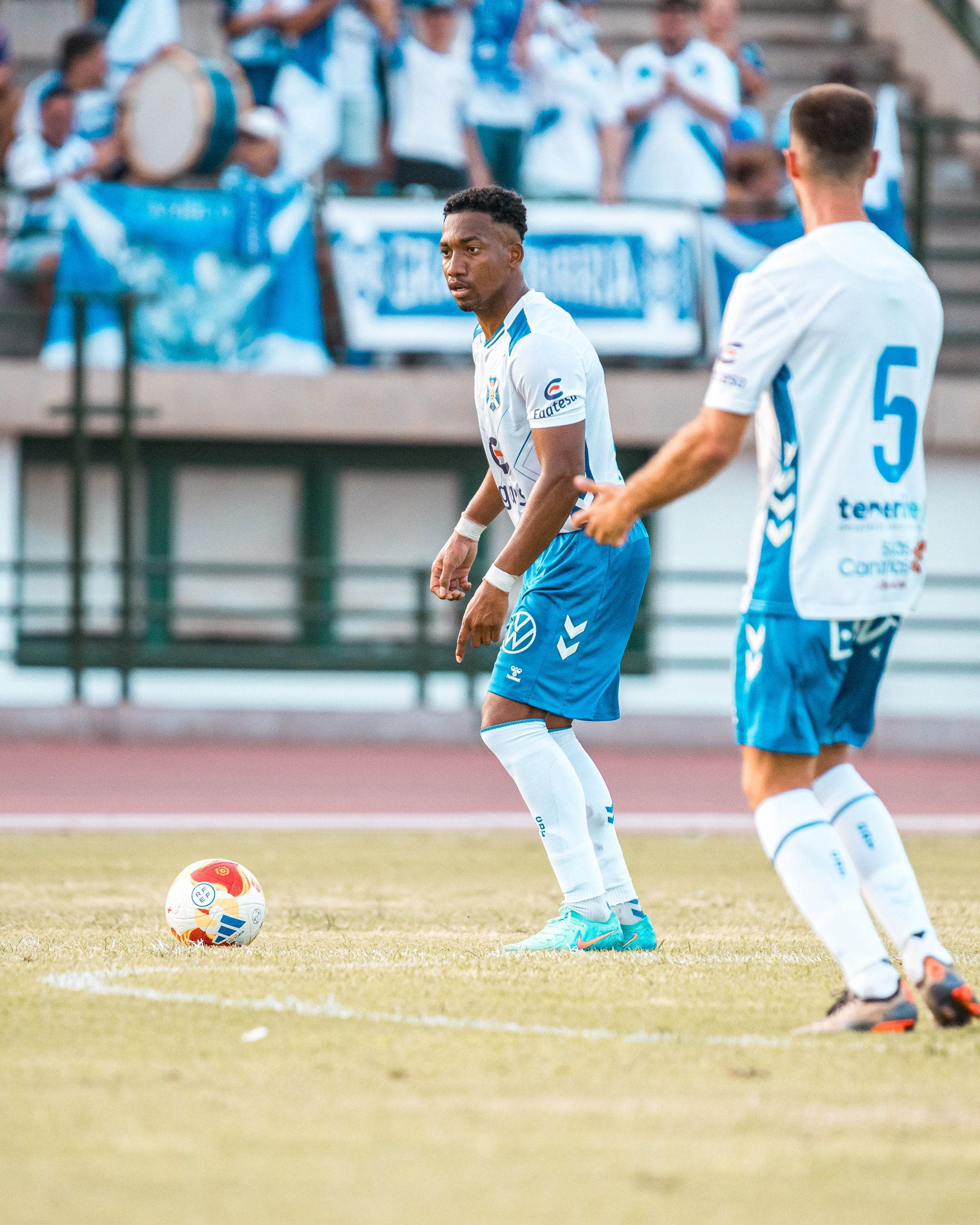 Anthony Landázuri en pretemporada (CD Tenerife)