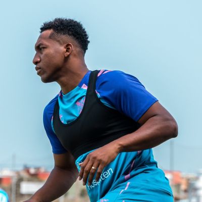 Landázuri en el primer entrenamiento de la pretemporada (CD Tenerife)