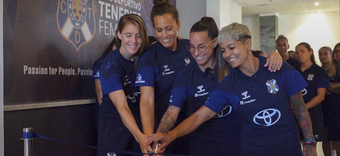Las capitanas del conjunto blanquiazul (CD Tenerife Femenino)