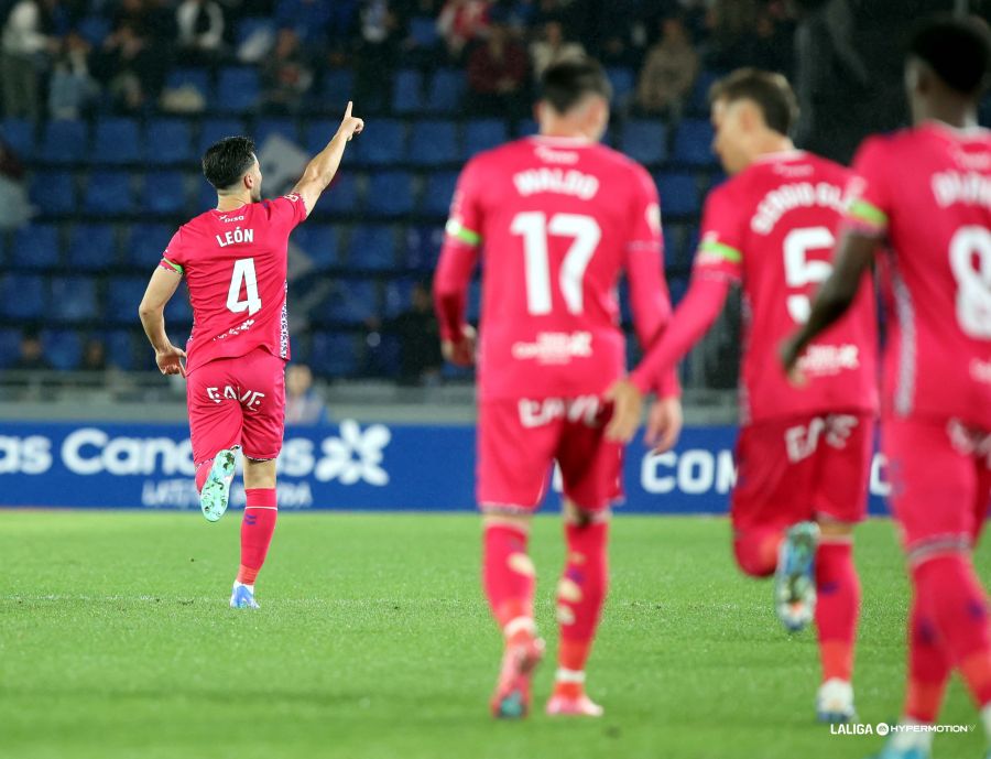 León después de marcar (LA LIGA)
