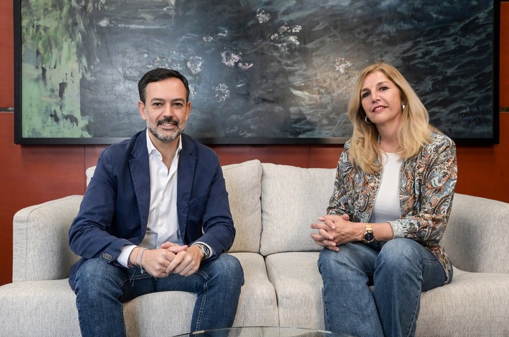 Lope Afonso junto a Yolanda Moliné (CEDIDA).