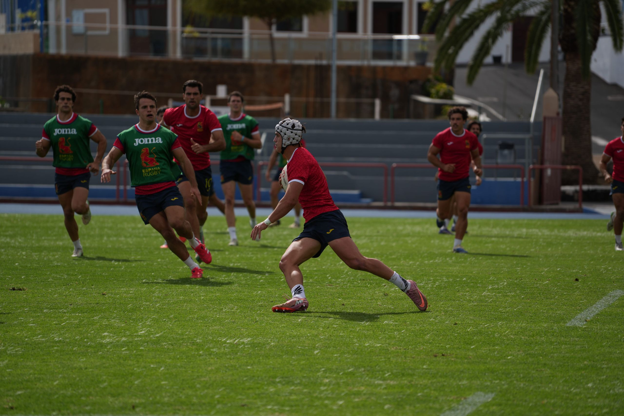Los Leones 7s preparándose para Dubai en Islas Canarias