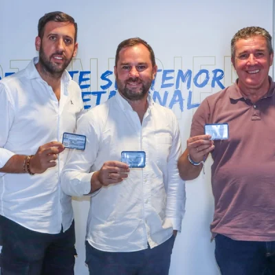 Los miembros de la dirección deportiva blanquiazul