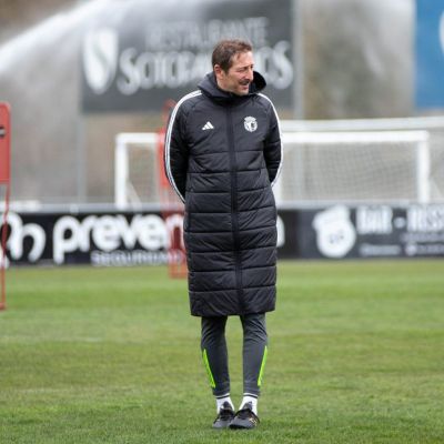 Luis Miguel Ramis durante un entrenamiento (@Burgos_CF)