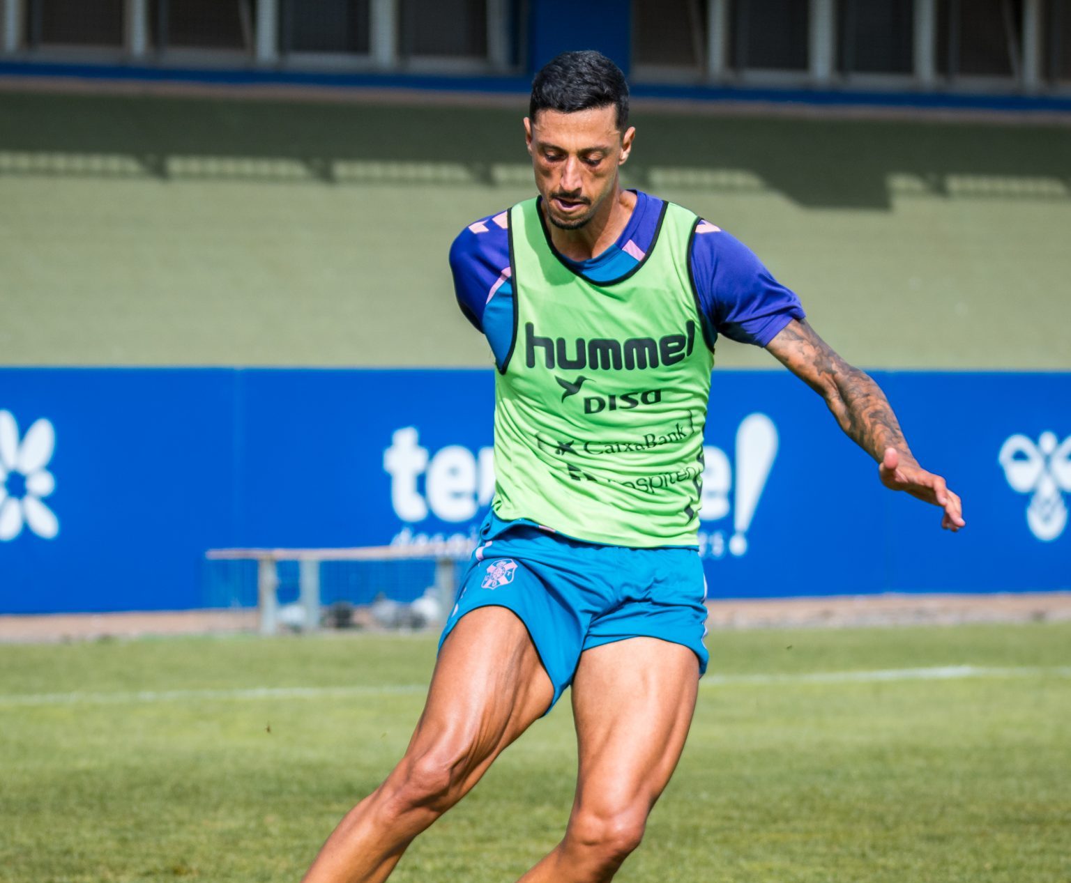 Maikel Mesa durante un entrenamiento (CD Tenerife)
