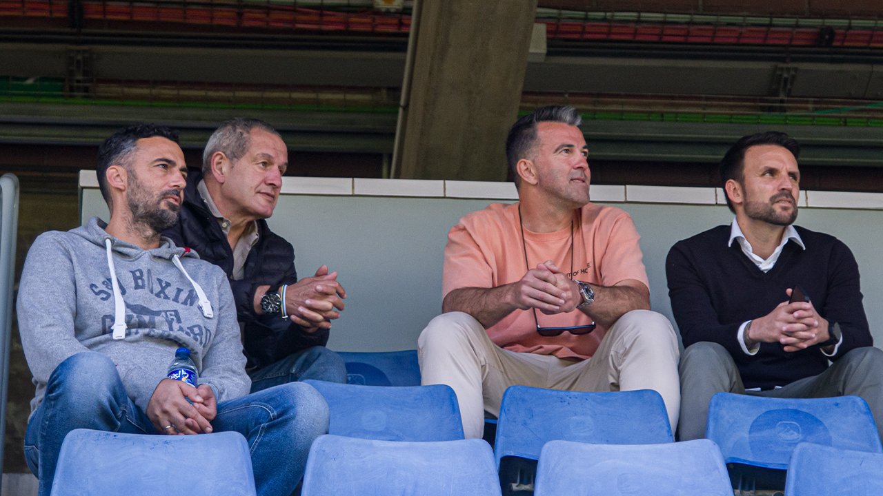 Manolo Martínez, junto a Toño, Ayoze y Ricardo (@CDTOFICIAL).