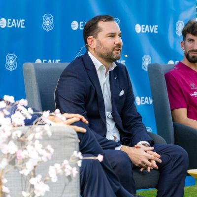 Manu Guill en la presentación de Javi Pérez (CD Tenerife)