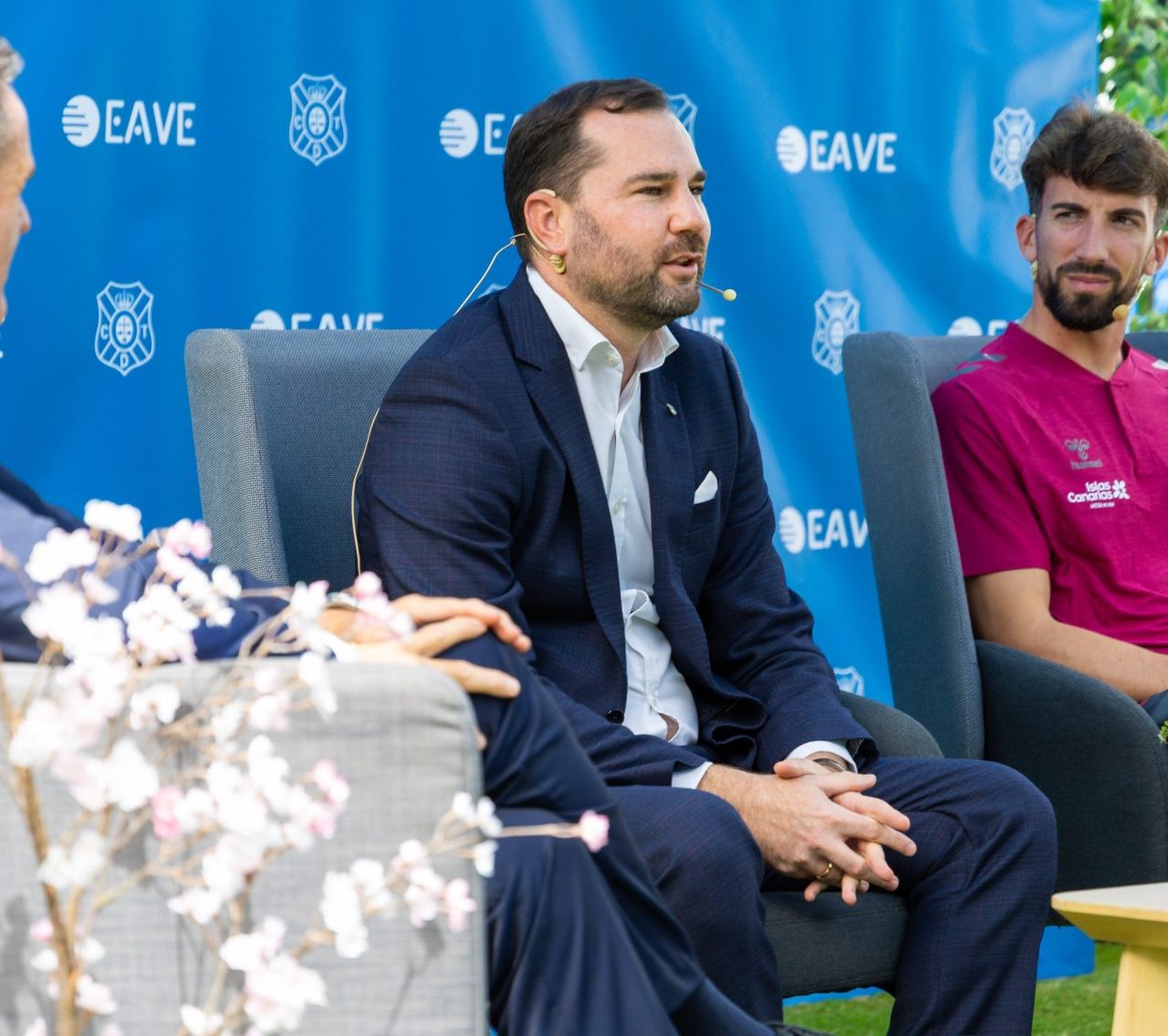 Manu Guill en la presentación de Javi Pérez (CD Tenerife)