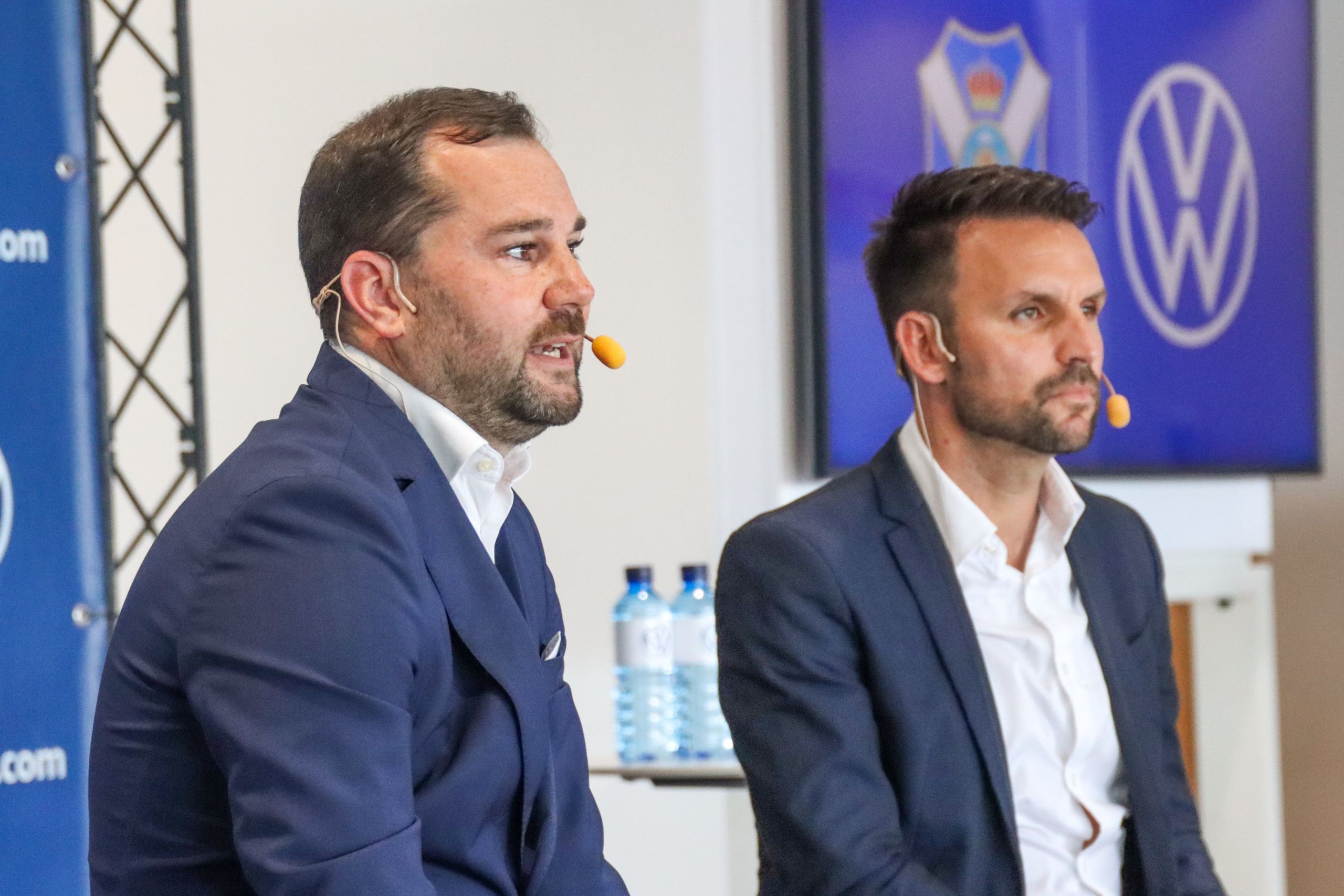Manu Guill, junto a Ayoze García (CD TENERIFE).