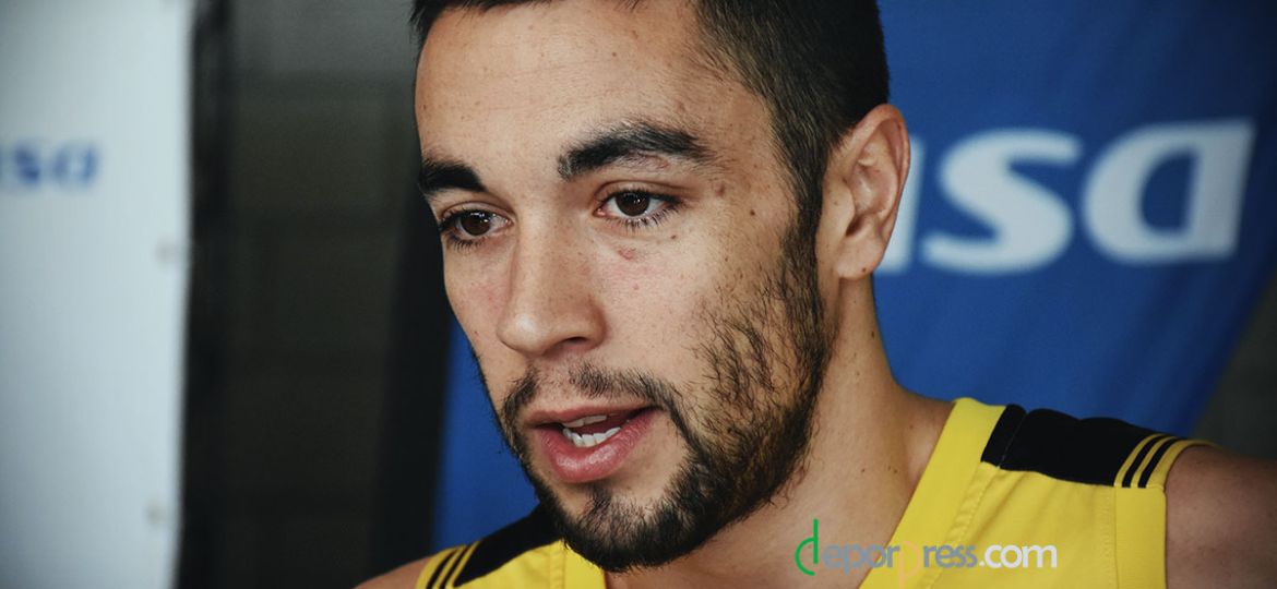 Álex López en su anterior etapa en el equipo aurinegro (DEPORPRESS).