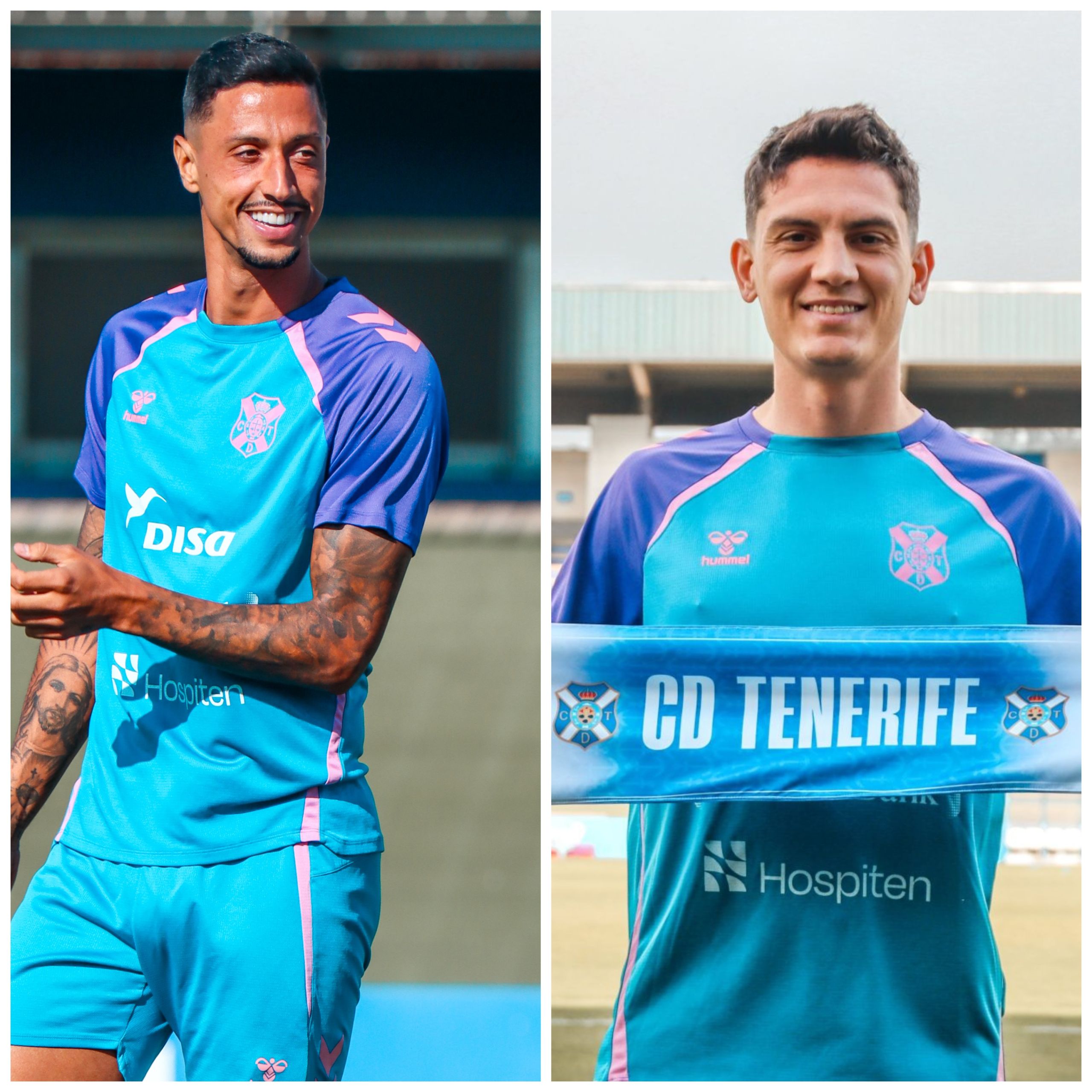 Maikel Mesa y Facundo Agüero en la Ciudad Deportiva (CD Tenerife)