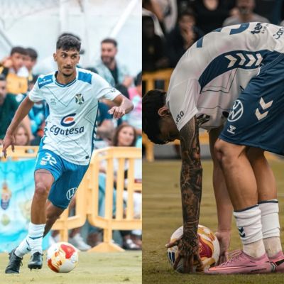 Ulloa y Martel con el Tenerife (@albertoulloa1 y @keeviingnzaaleezzz)