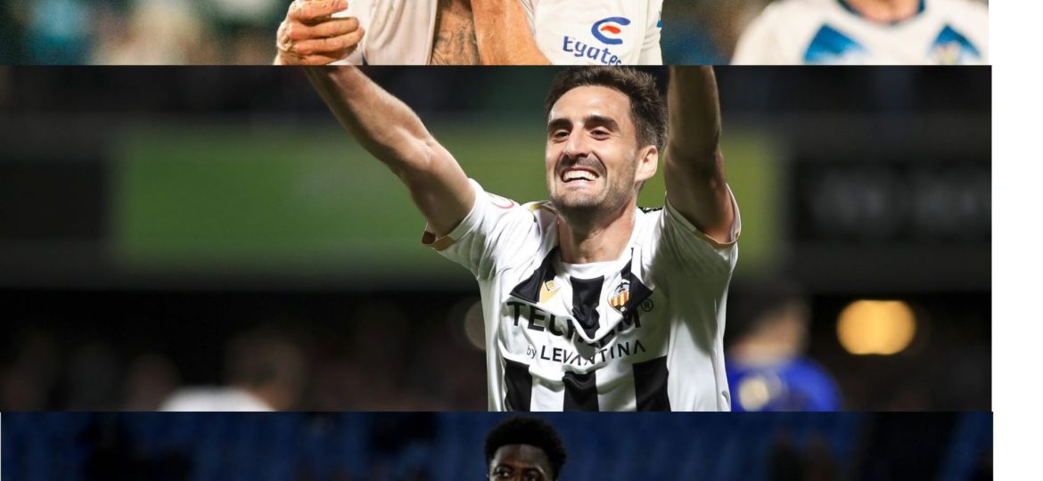 Los tres delanteros que tiene el Tenerife (CEDIDA)