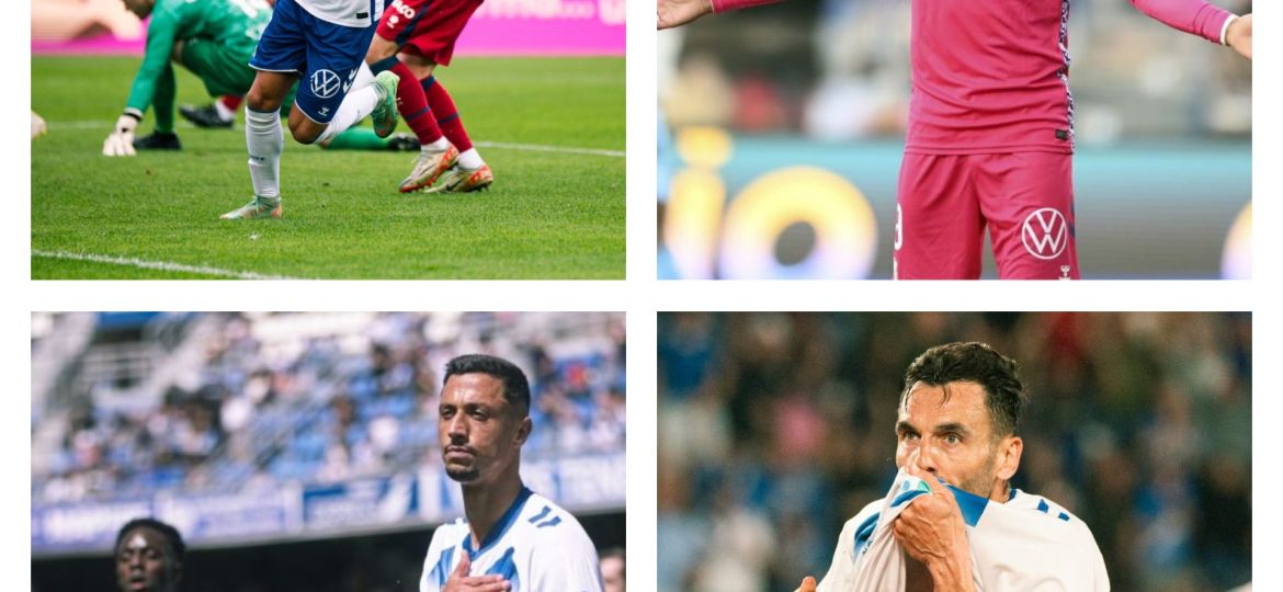 Los delanteros del Tenerife en la temporada 24-25 (CEDIDAS)