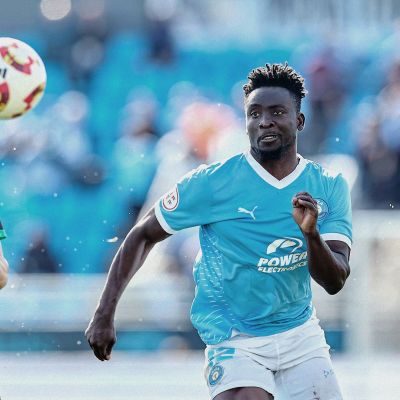 Mo Dauda con el Ibiza frente al Antequera (@ibizaud)