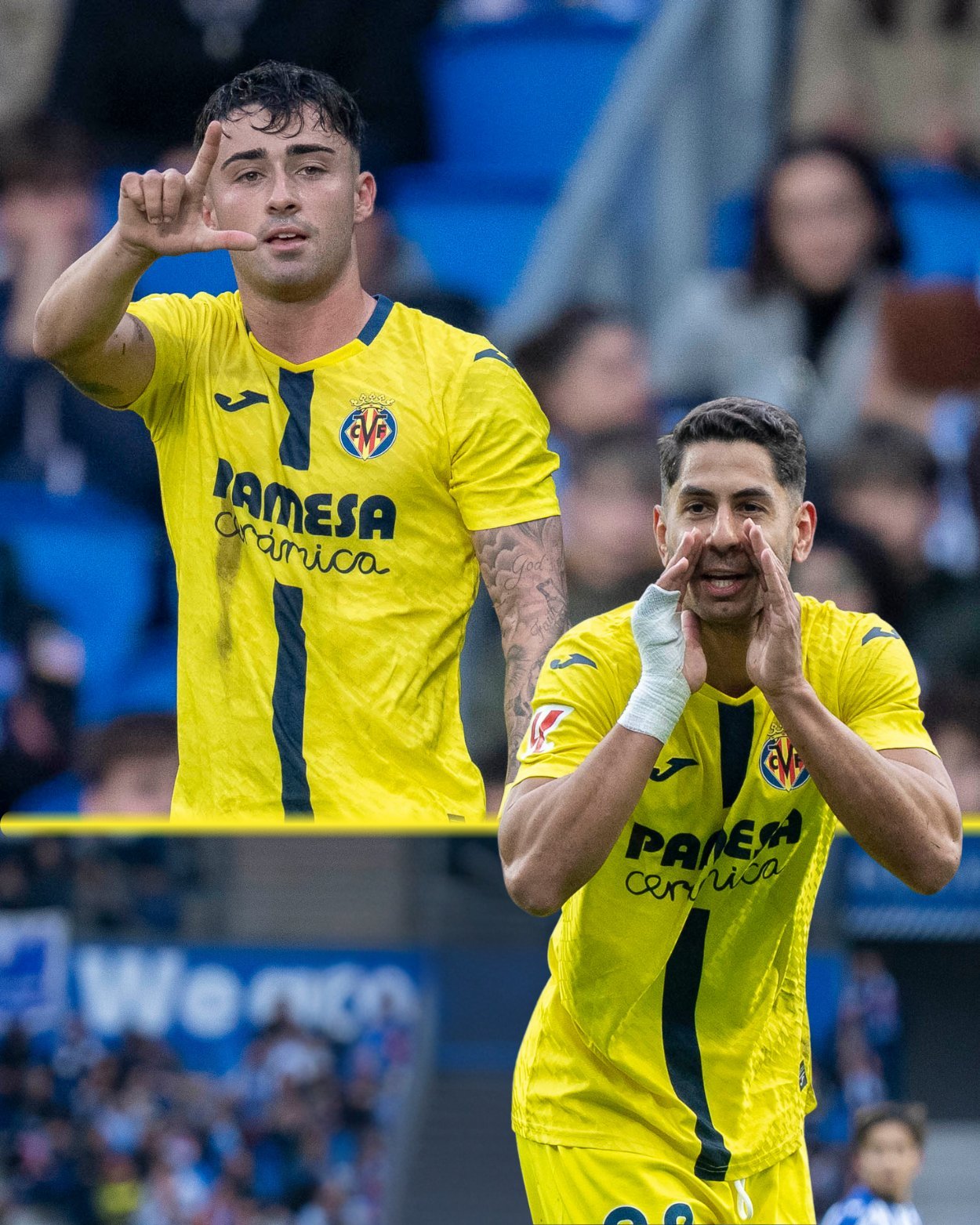 Moleiro y Ayoze Pérez, goleadores (Villarreal CF)