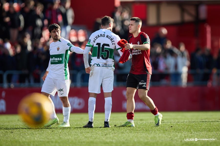 Momento del Mirandés - Elche (La Liga)