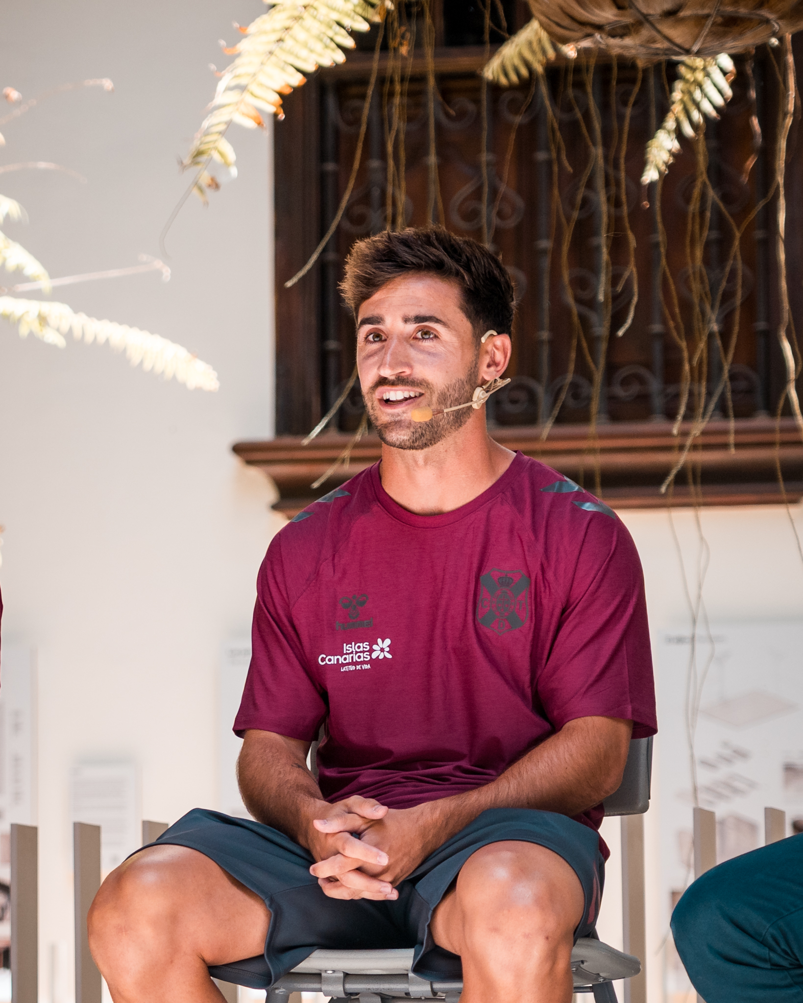 Nacho Gil en su presentación (CD Tenerife)